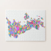 Puzzle Configuration de texte BRITANNIQUE de ville de la (Horizontal)