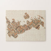 Puzzle Configuration de texte BRITANNIQUE de ville de la (Horizontal)