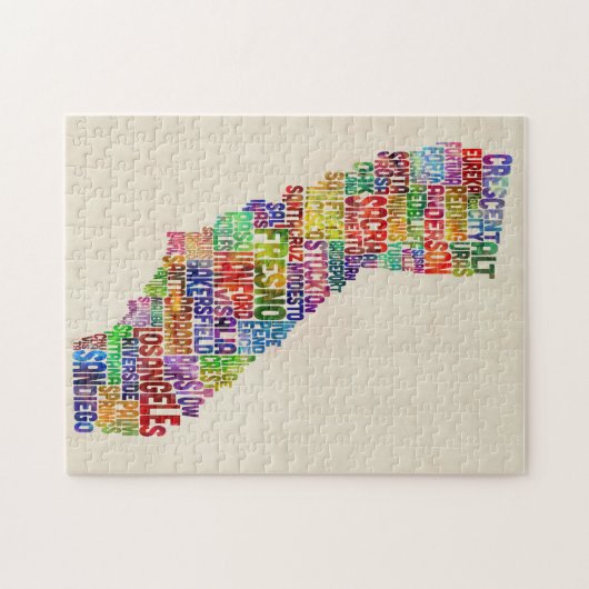 Puzzle Configuration de texte de typographie de la (Horizontal)