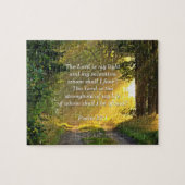 Puzzle Conforter le verset biblique du Psaume 27:1 (Horizontal)