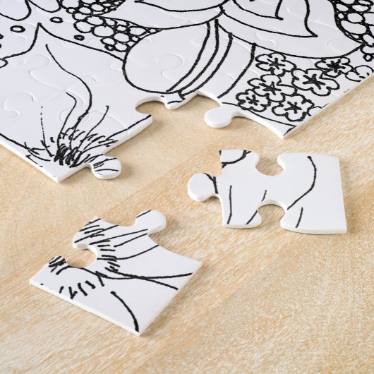 Puzzle Conglomération des fleurs (Côté)