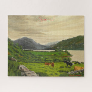 Puzzle Connemara Ireland Ferme Pittoresque de bovins avec