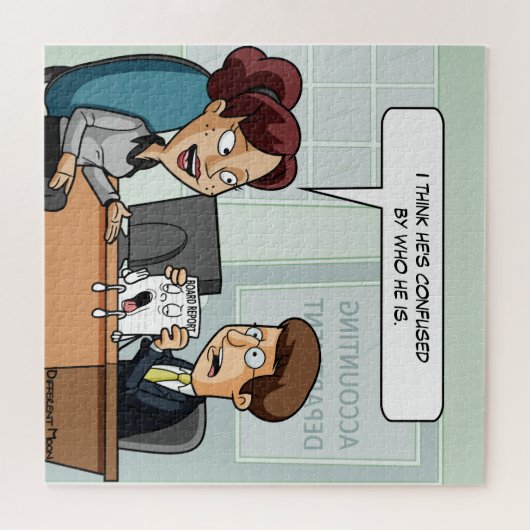Puzzle Conseil d'administration comptable Pun Jigsaw Puzz (Horizontal)
