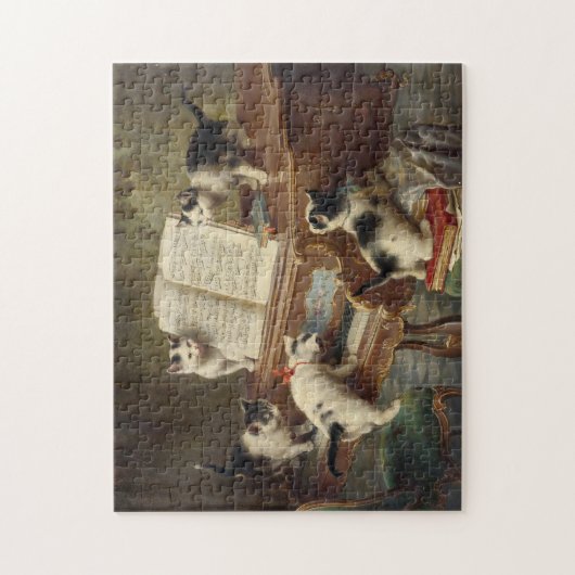 Puzzle Considérant des chatons | Carl Reichert (Vertical)