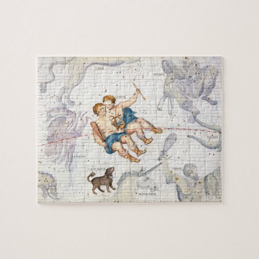 Puzzle Constellation de Gémeaux avec le mineur de Canis, (Horizontal)