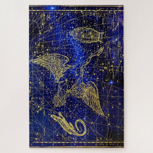 Puzzle Constellation Lacerta. (Vertical)