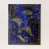 Puzzle Constellation Lacerta. (Vertical)