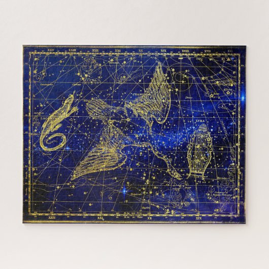 Puzzle Constellation Lacerta. (Horizontal)