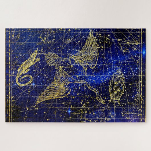 Puzzle Constellation Lacerta. (Horizontal)