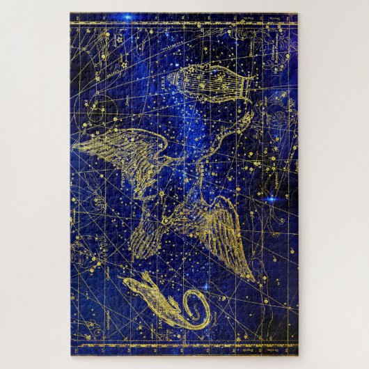 Puzzle Constellation Lacerta. (Vertical)