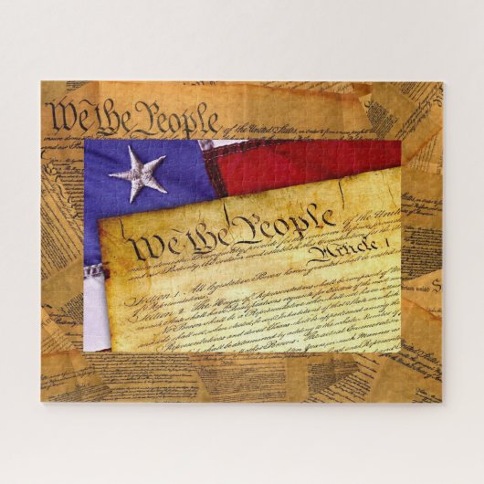 Puzzle Constitution américaine Nous le peuple (Horizontal)