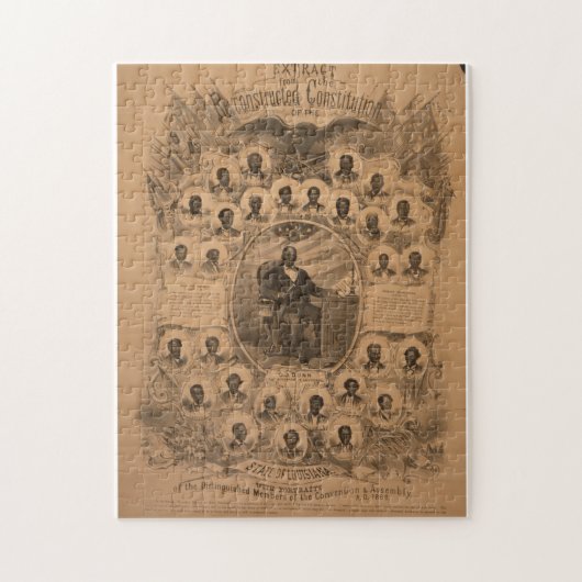 Puzzle Constitution pour la reconstruction de la Louisian (Vertical)