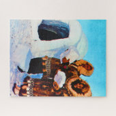 Puzzle Constructeurs d'igloos vintage USA Alaska (Horizontal)