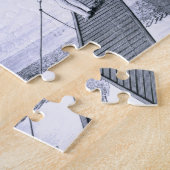Puzzle Construction de pont de Brooklyn, New York (litho) (Côté)
