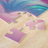 Puzzle Conte de fées de Whimsical rose et licorne bleue (Côté)