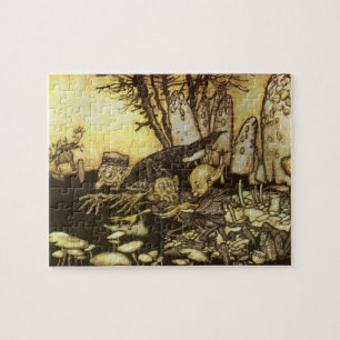 Puzzle Conte de fées vintage, bande d'ouvriers par Rackha