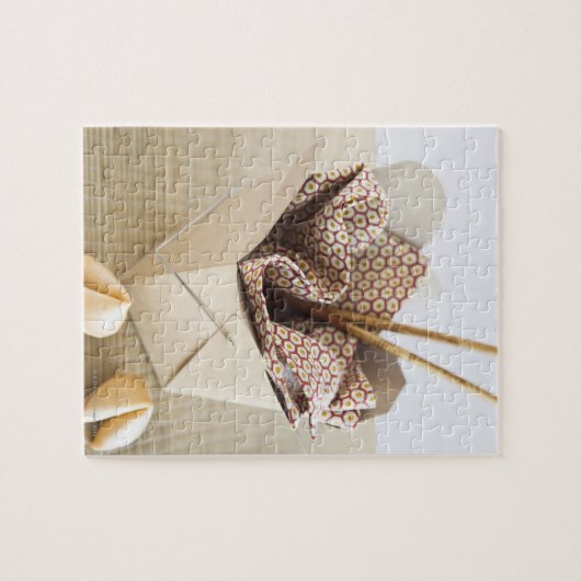 Puzzle Conteneur à emporter chinois et biscuits chinois (Horizontal)