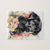 Puzzle Continuez à regarder - Labrador Retriever - Black (Horizontal)