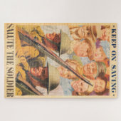 Puzzle Continuez À Sauver. Réimpression de l'affiche brit (Horizontal)