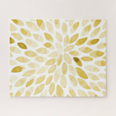 Puzzle Contours de brosse jaune aquarelle (Horizontal)