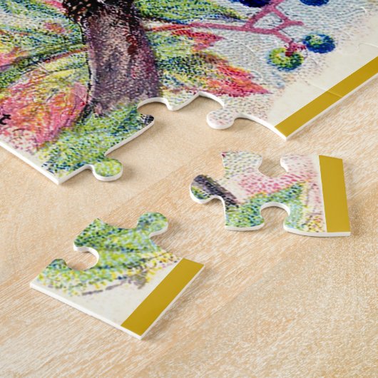 Puzzle Conversation à poitrine jaune (Côté)