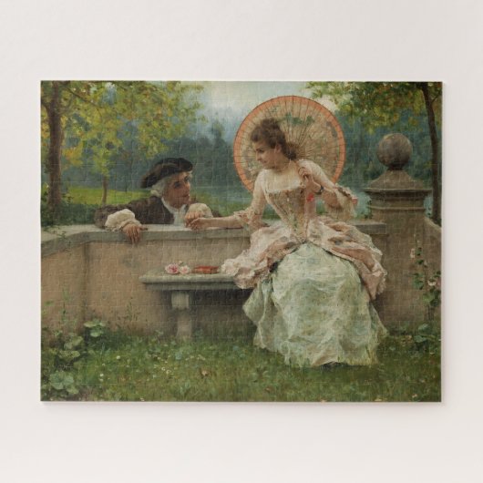 Puzzle Conversation romantique dans le parc (Horizontal)