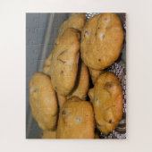 Puzzle Cookies de chips au chocolat sur Platter Photo (Vertical)