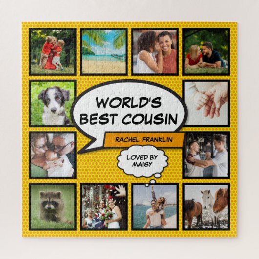 Puzzle Cool amusant Cousin Comic moderne Livre photo Coll (Vertical)