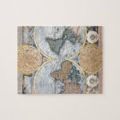 Puzzle Cool antique de carte du monde (Horizontal)