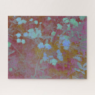 Puzzle Cool bleu et rose art floral / fleuriste motif