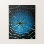 Puzzle Cool Blue Spider Web (Vertical)