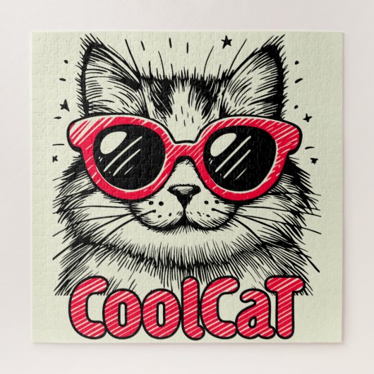 Puzzle Cool Cat 1 (Vertical)