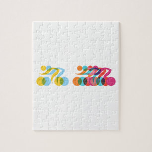 Puzzle Cool cycliste et design unique