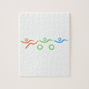 Puzzle Cool de triathlon et conception unique