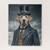 Puzzle Cool Elégant Victorian Steampunk Labrador Chien Ar (Vertical)