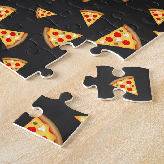 Puzzle Cool et fun pizza tranches motif (Côté)