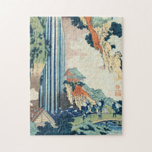 Puzzle Cool japanese vintage ukiyo-e Hokusai waterfall