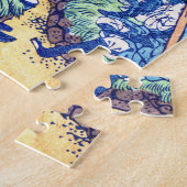 Puzzle Cool japonais vintage ukiyo-e cascade Hokusai (Côté)