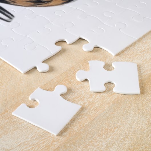 Puzzle Cool Orange Chat Jamming sur la guitare (Côté)