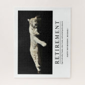 Puzzle Cool personnalisé Relaxant Tiger Retraite personna (Vertical)