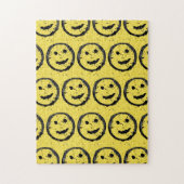 Puzzle Cool Sardé Joyeux visage souriant motif jaune (Vertical)