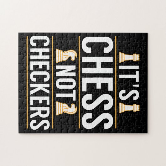 Puzzle cool ses échecs et non les vérificateurs Joueurs c (Horizontal)