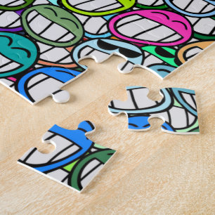 PUZZLE COOL SMILING FACES GROUP
