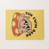 Puzzle Cool Summer Chien Flottant - Jolie Puppy Pool Part (Horizontal)