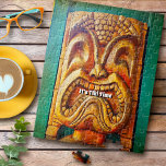 Puzzle Cool Tiki Time Fun Retro Vintage Hawaii Tropical<br><div class="desc">Quelque part dans le monde, c’est toujours "tiki time" et vous savez ce que cela signifie. Entourez-vous avec de bonnes vibes chaque fois que vous travaillez sur ce mignon, amusant, cool, féroce, rétro Hawaiian en bois tiki face photo puzzle puzzle. Vous pouvez même remplacer le texte dans le champ modèle...</div>