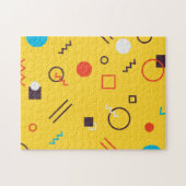 Puzzle Cool, unique, tendance, urbain géométrique Memphis (Horizontal)