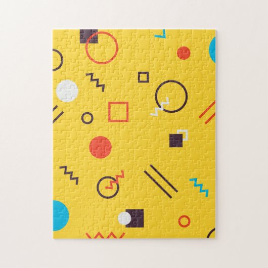 Puzzle Cool, unique, tendance, urbain géométrique Memphis (Vertical)