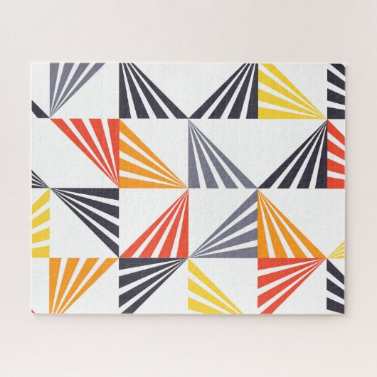 Puzzle Cool, unique, tendance, urbain, triangles colorés (Horizontal)