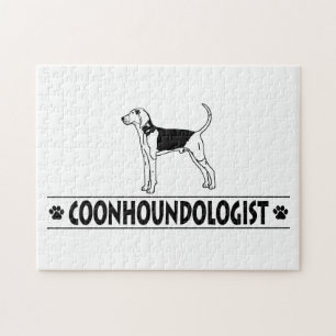 Puzzle Coonhound randonneur humoristique