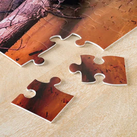 Puzzle Coonhounds Treeing Dans La Rivière (Côté)